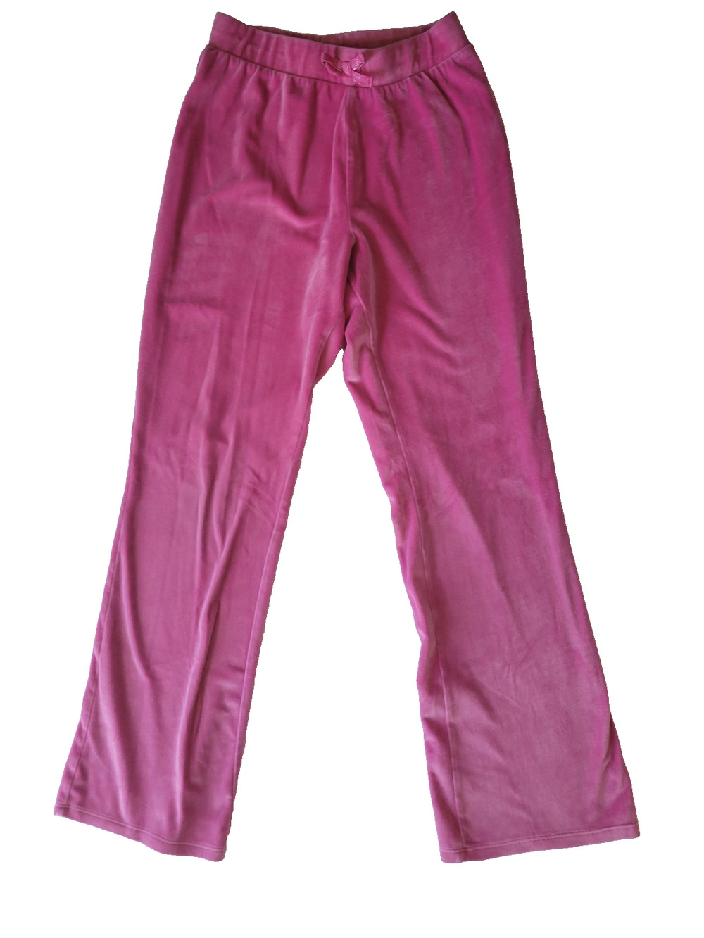 The Children's Place Girls 10/12 Pink Velour Track Pants Y2K Straight Leg
